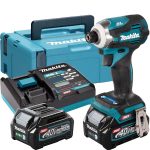 Máy vặn vít dùng pin Makita TD001GM201 (40V Max) (Sạc nhanh(DC40RA), 2 pin 4.0Ah(BL4040))