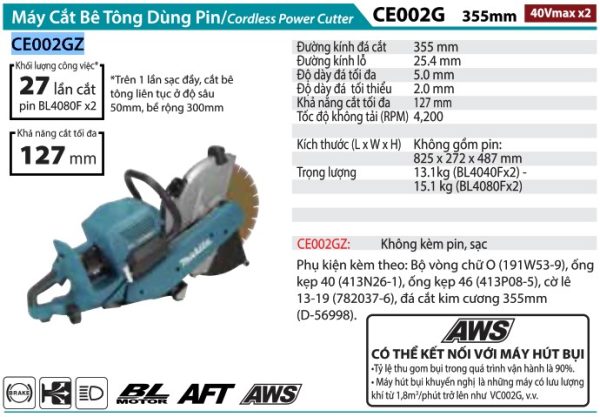 Máy vặn vít dùng pin Makita DTD172Z (18V) (chưa kèm pin, sạc)