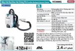 Máy Hút Bụi Đeo Vai Dùng Pin Makita VC008GZ (40vmax)