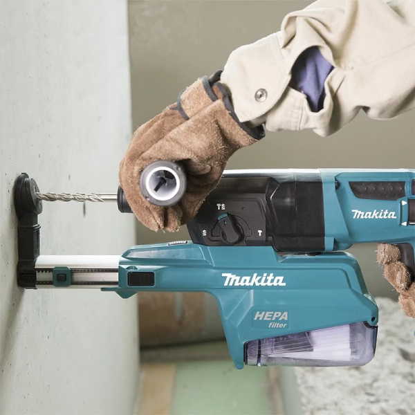 Máy khoan đa năng với hệ thống hút bụi Makita HR2650